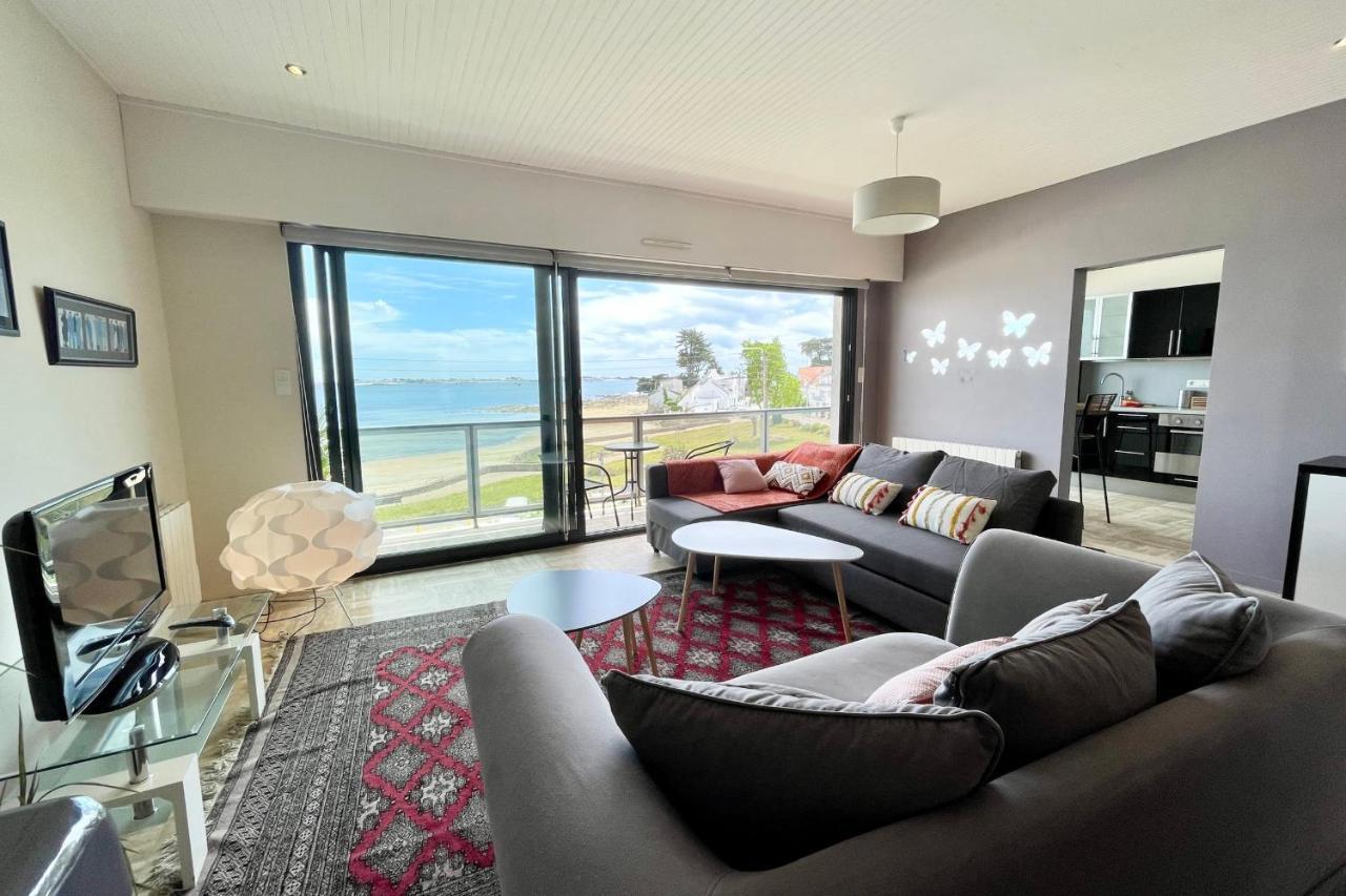Luxury T3 Standing 2 - Vue Mer Exceptionnelle 180 Larmor-Plage Luaran gambar