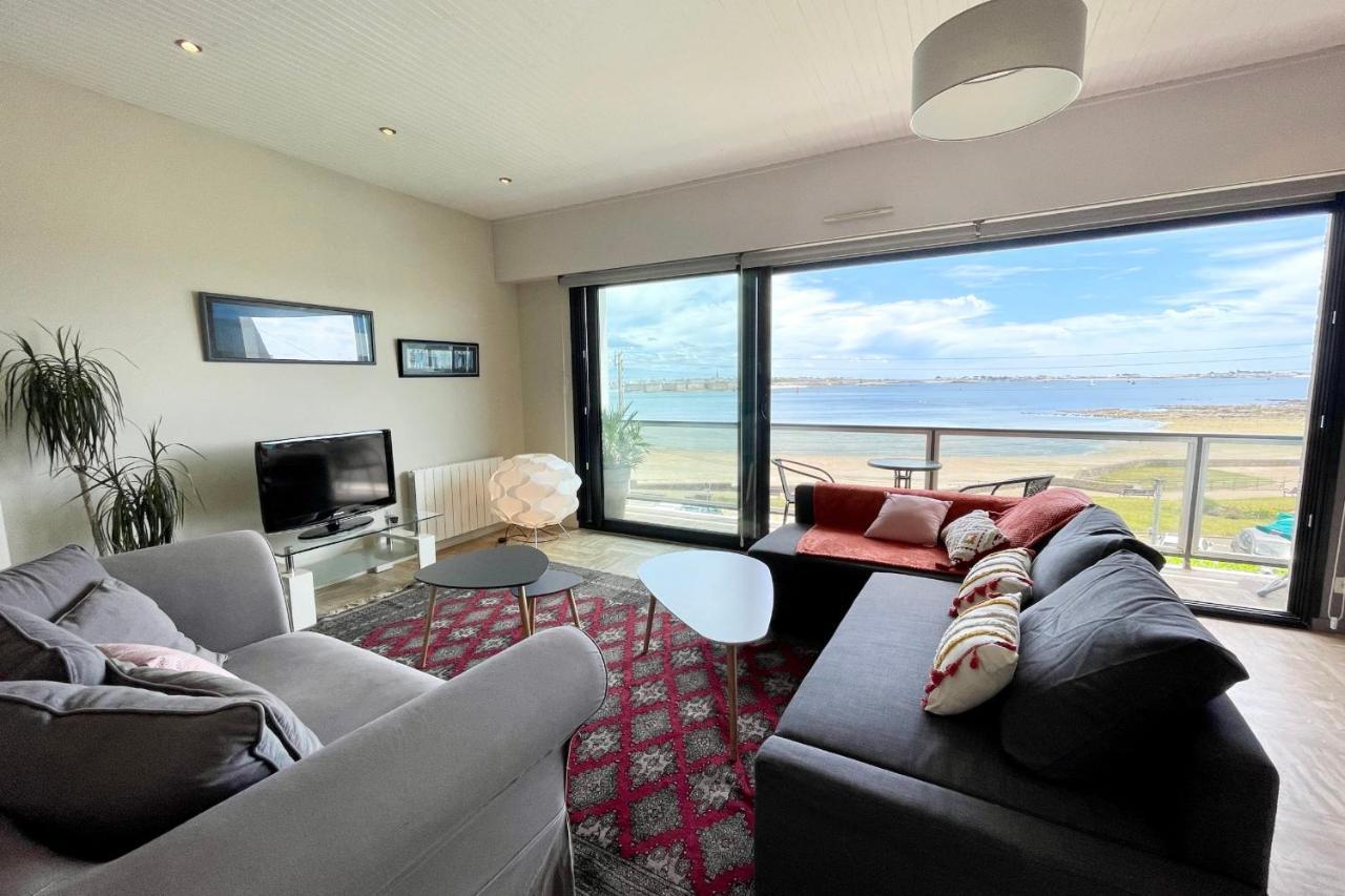 Luxury T3 Standing 2 - Vue Mer Exceptionnelle 180 Larmor-Plage Luaran gambar
